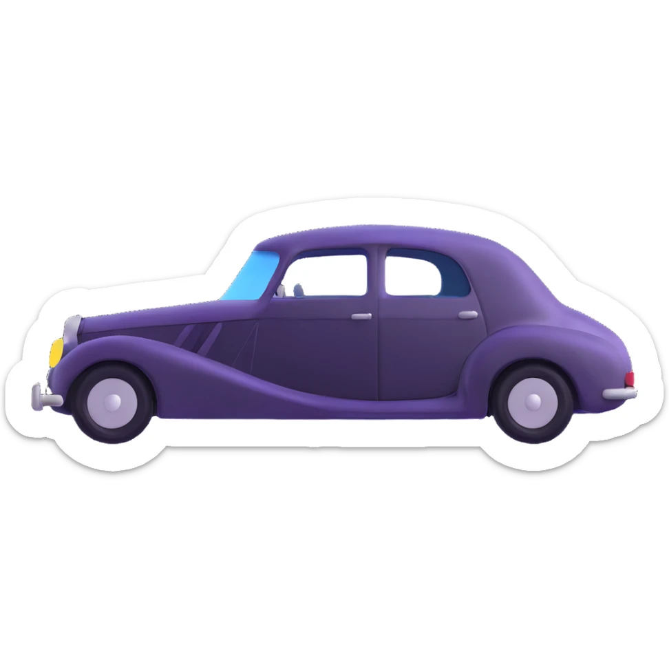 elegant and premium car covered with a transparent protective film, smooth and sophisticated lines sticker