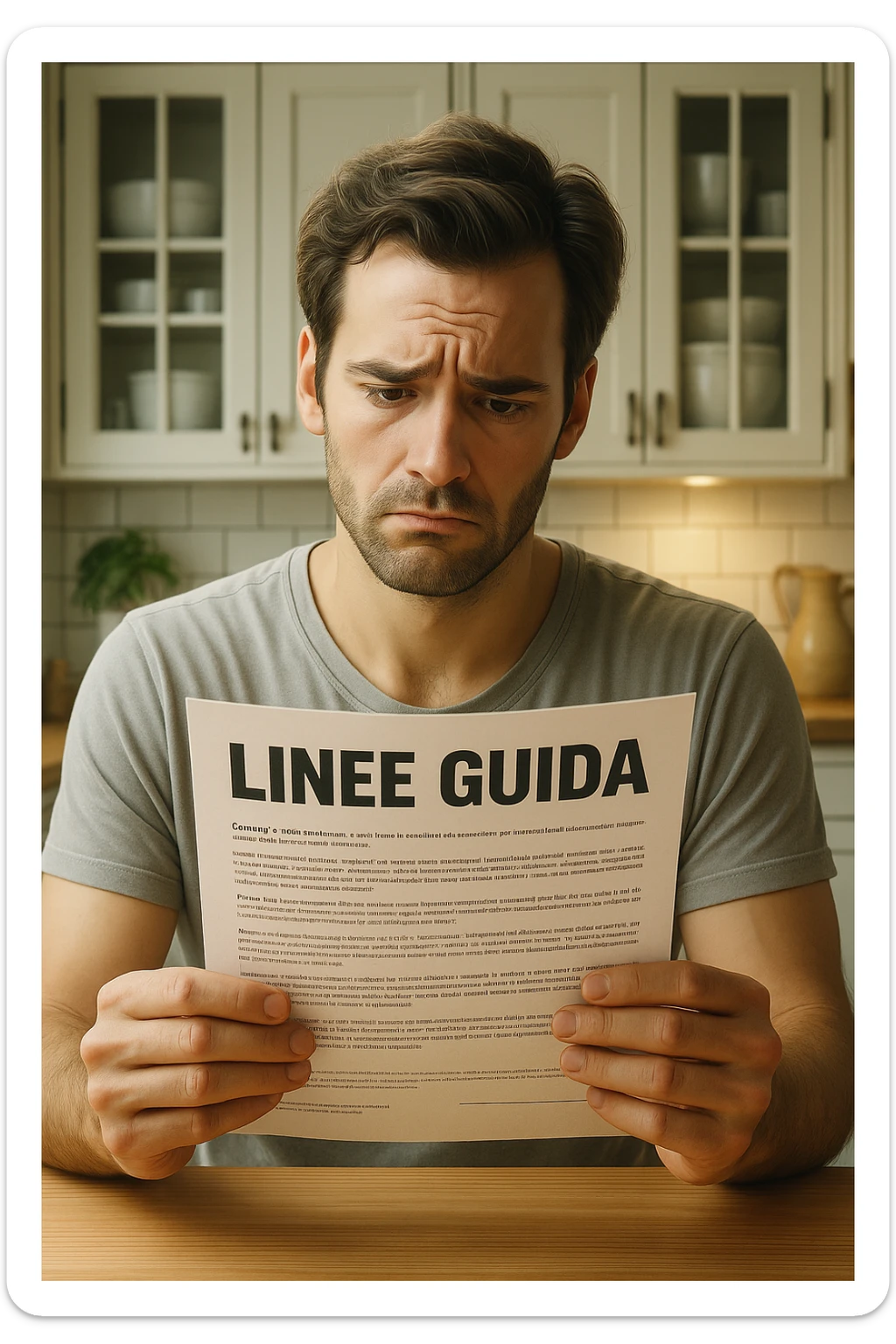 FALLA IDENTICA A QUESTA MA SUL FOGLIO SCRIVI "LINEE GUIDA" IN ITALIANO sticker