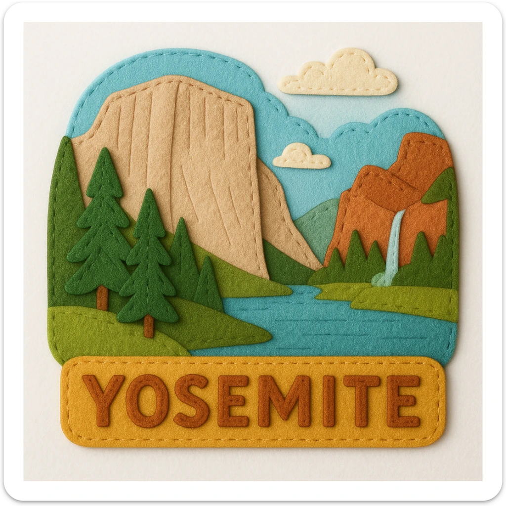 yosemite national park sticker