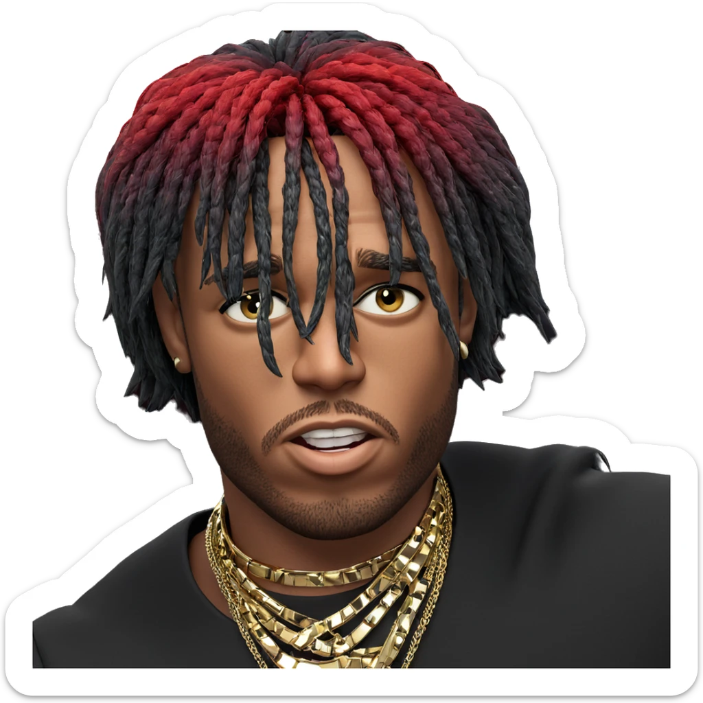 confident man in stylish jewelry sticker