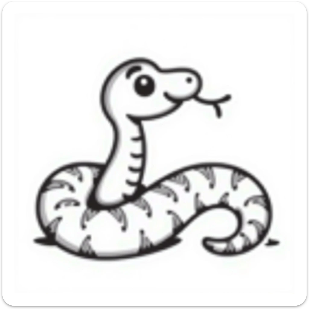Snake sticker