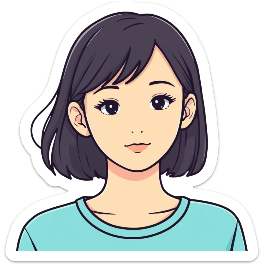 very beautiful girl  sticker