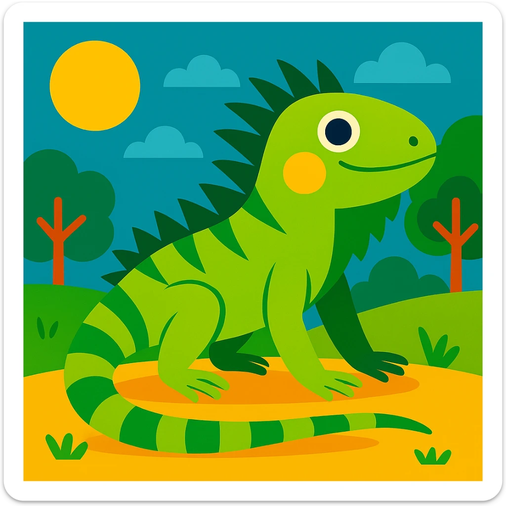 Iguana sticker