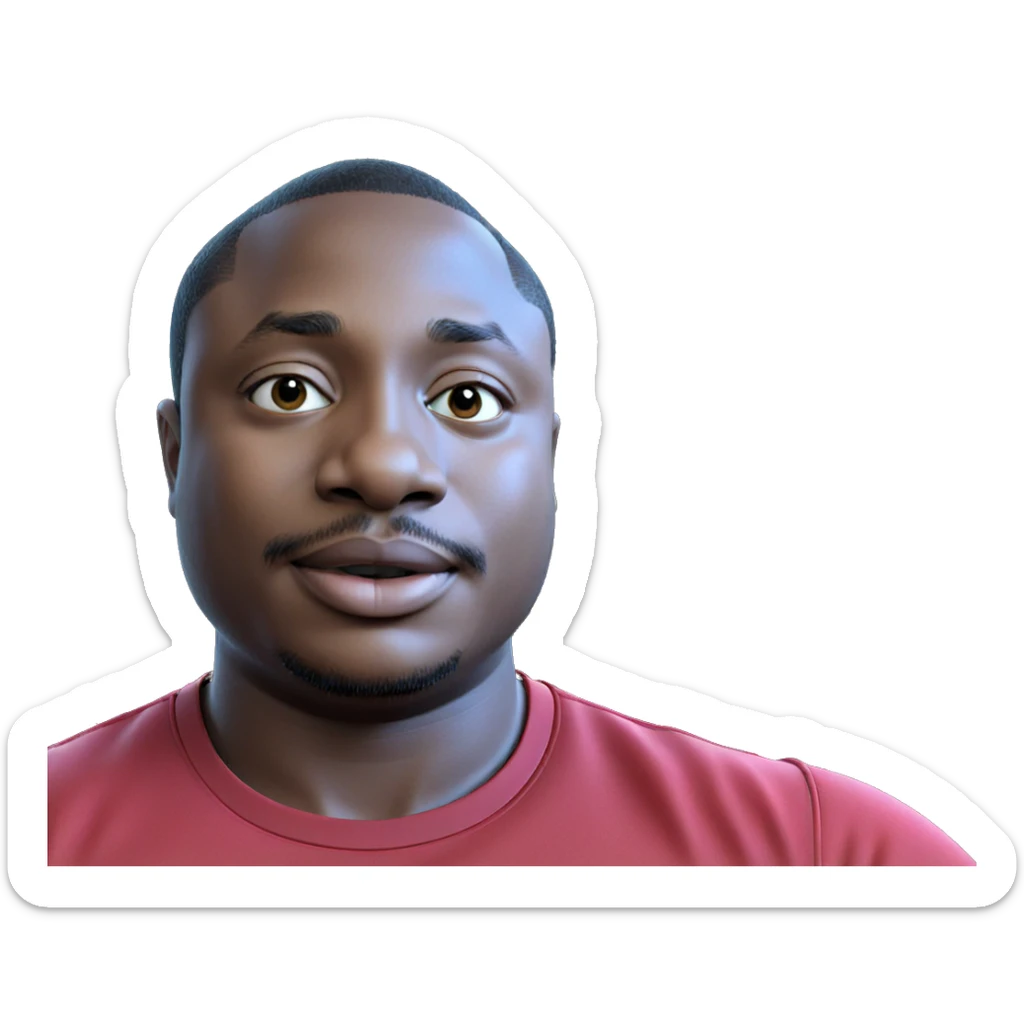 boy in black shirt sticker