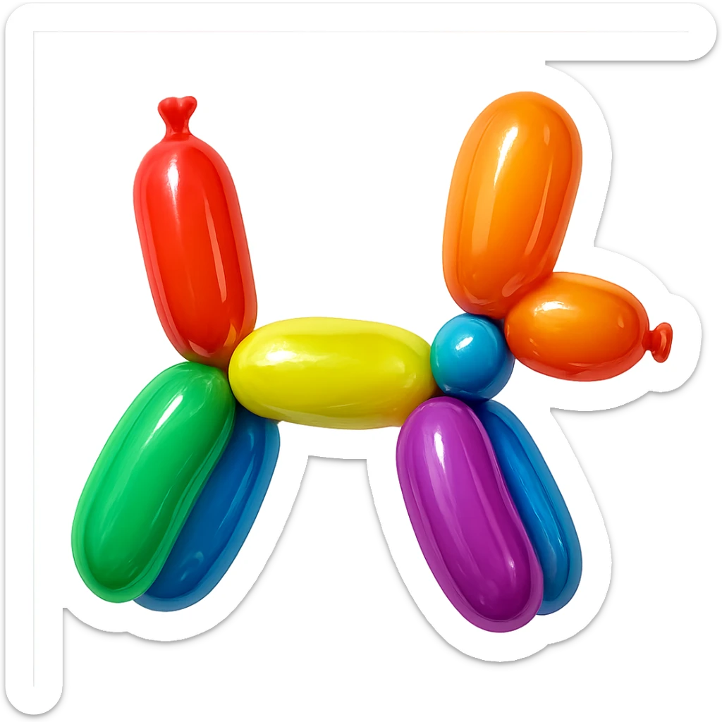 Toy black silhouette sticker