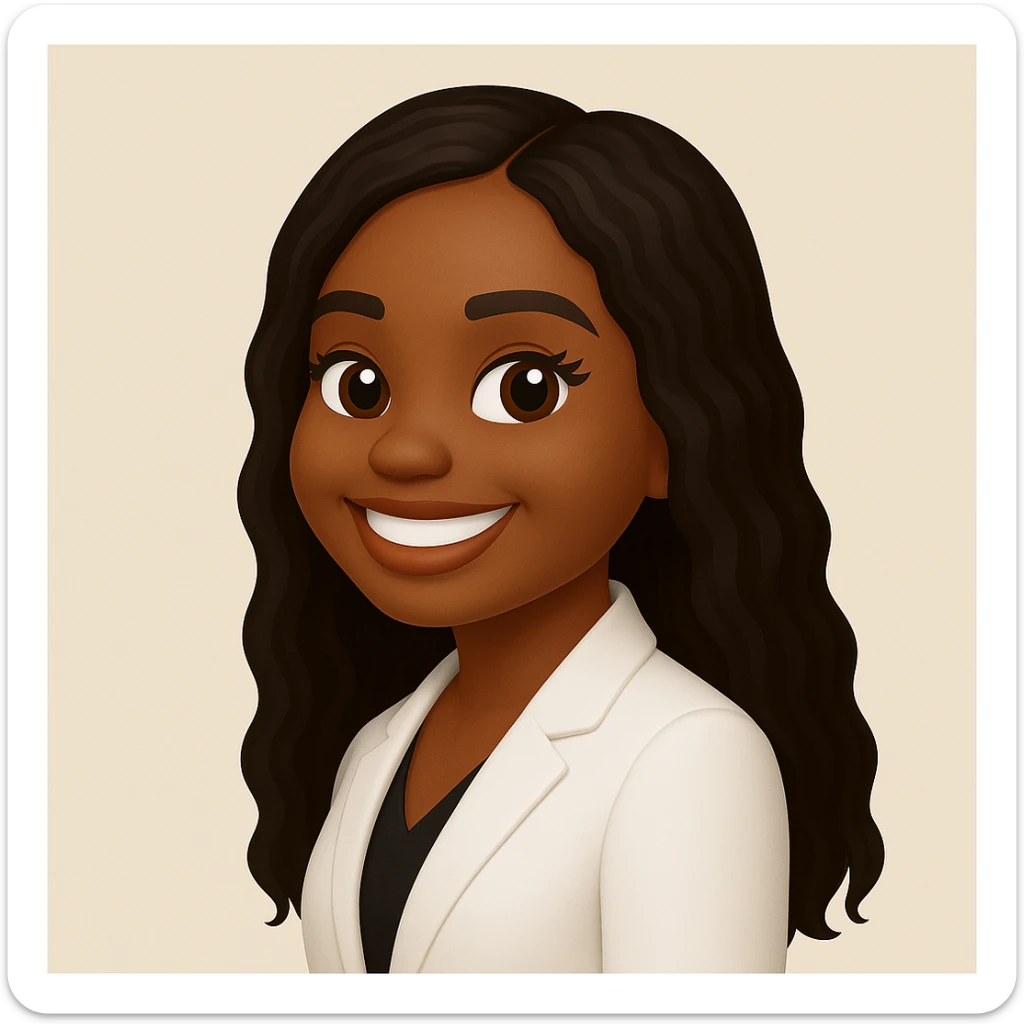 turn the second man in emoji style of the 1st image, match the facial features and match dressing style of the 2nd image, she is wearing white suit side pose sticker