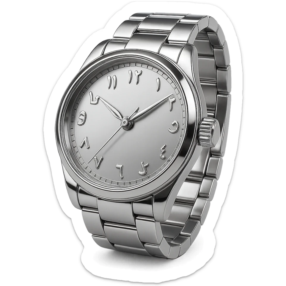 an arabic dial watch sticker