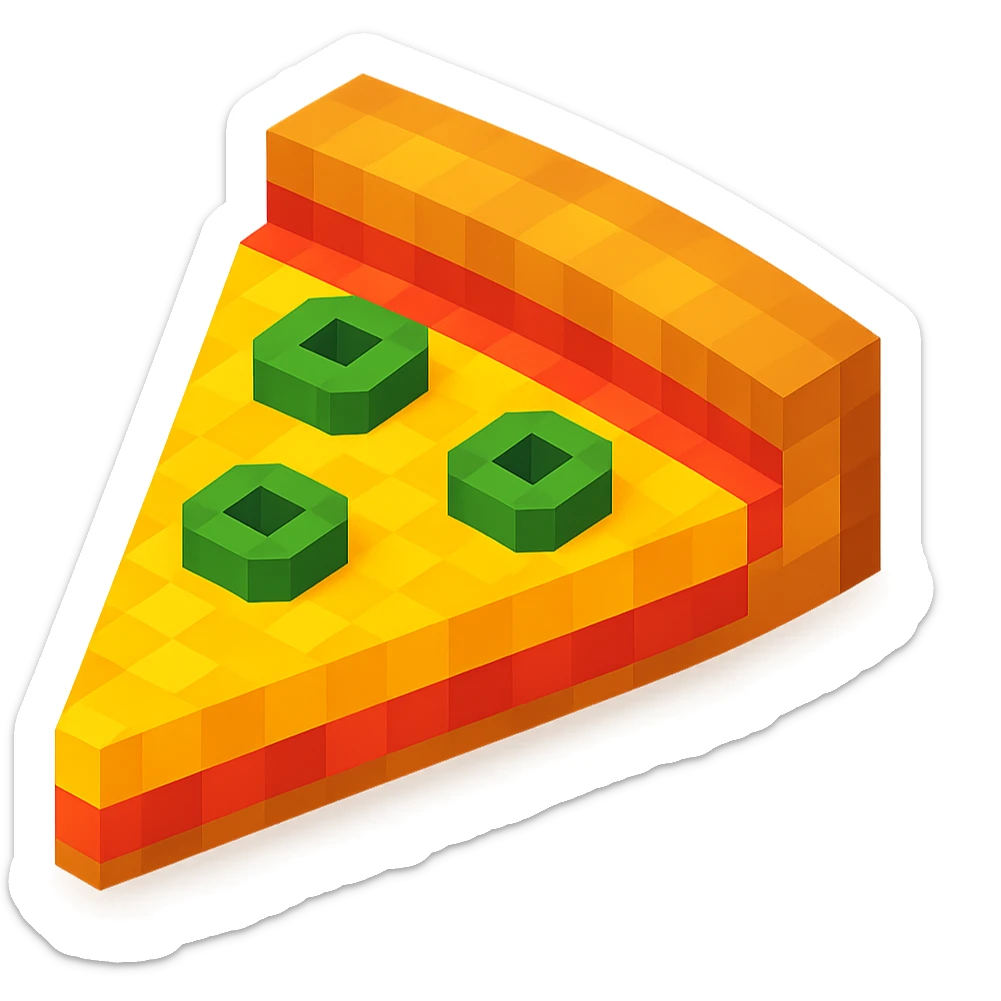 pizza with olives sticker