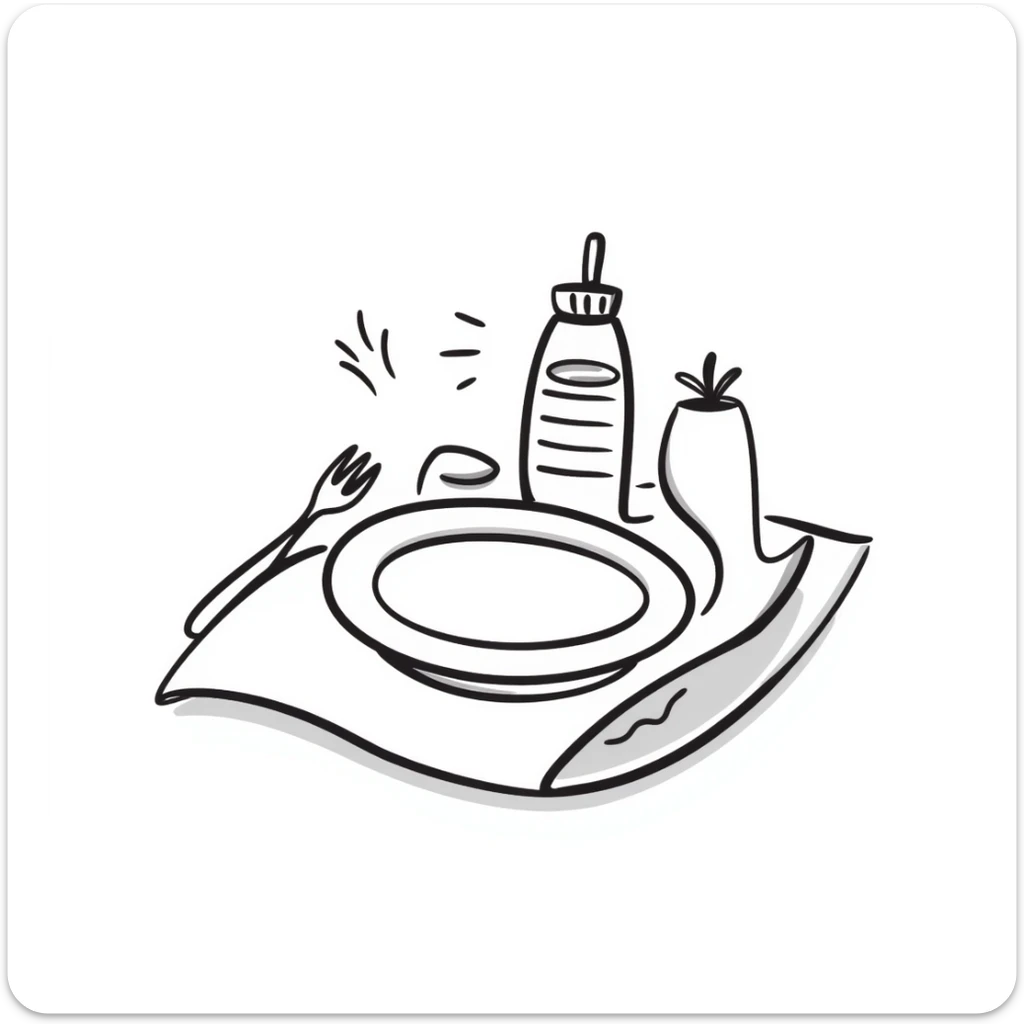 step avanzato di una dieta, disegno su carta bianca, isolated on white background sticker