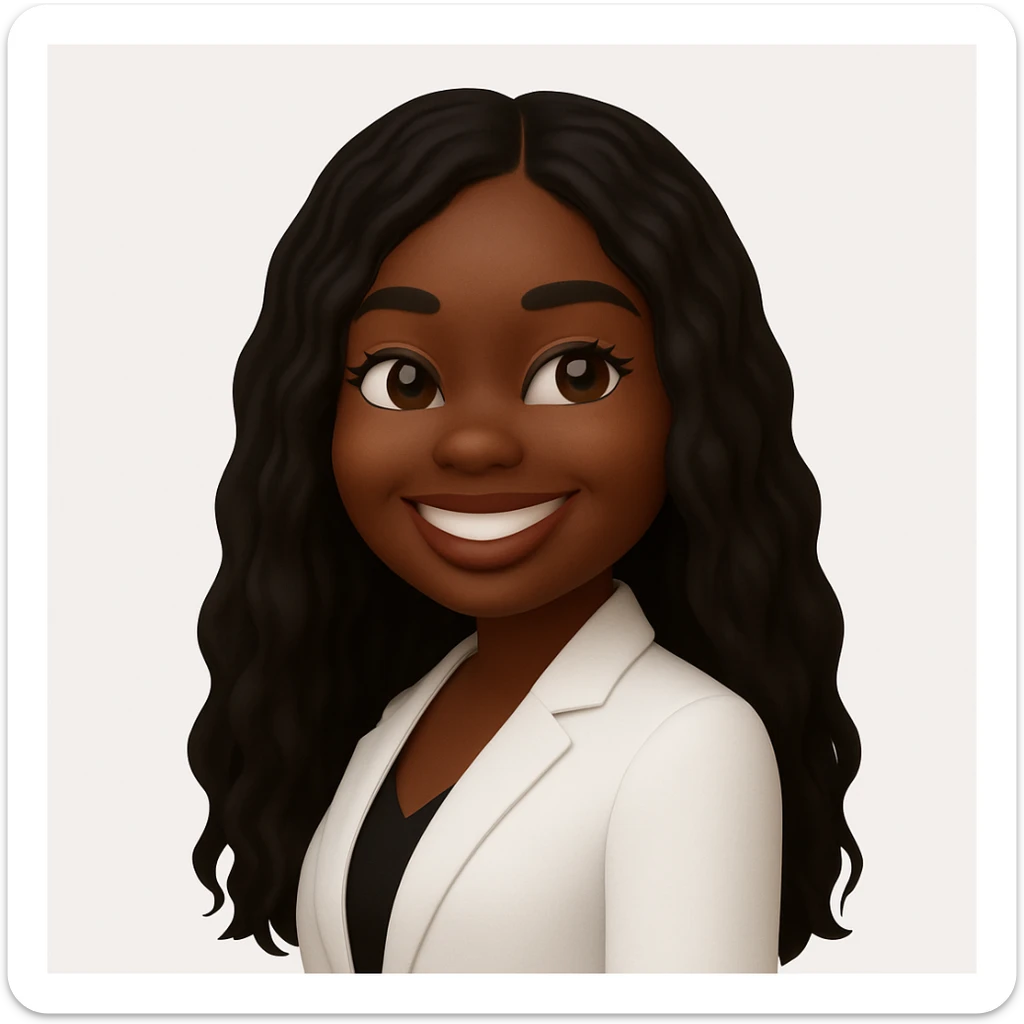 turn the second man in emoji style of the 1st image, match the facial features and match dressing style of the 2nd image, she is wearing white suit side pose sticker