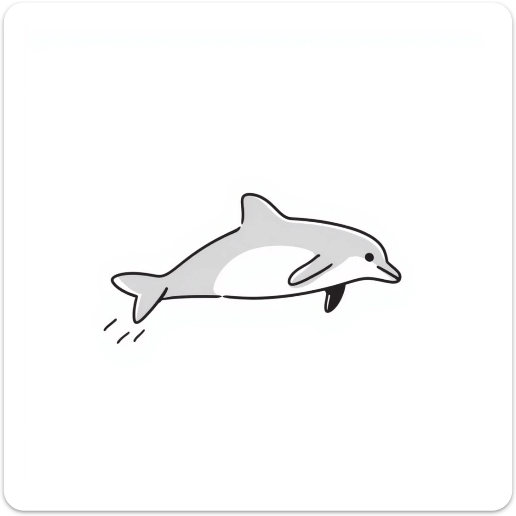 Dolphin sticker