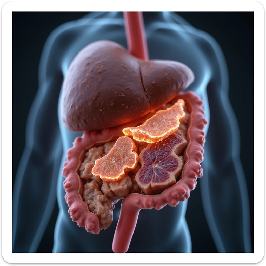 hyperrealistic anatomical 4K illustration of fatty acid transport in the human body, focusing on mitochondria, carnitine, and molecular details sticker