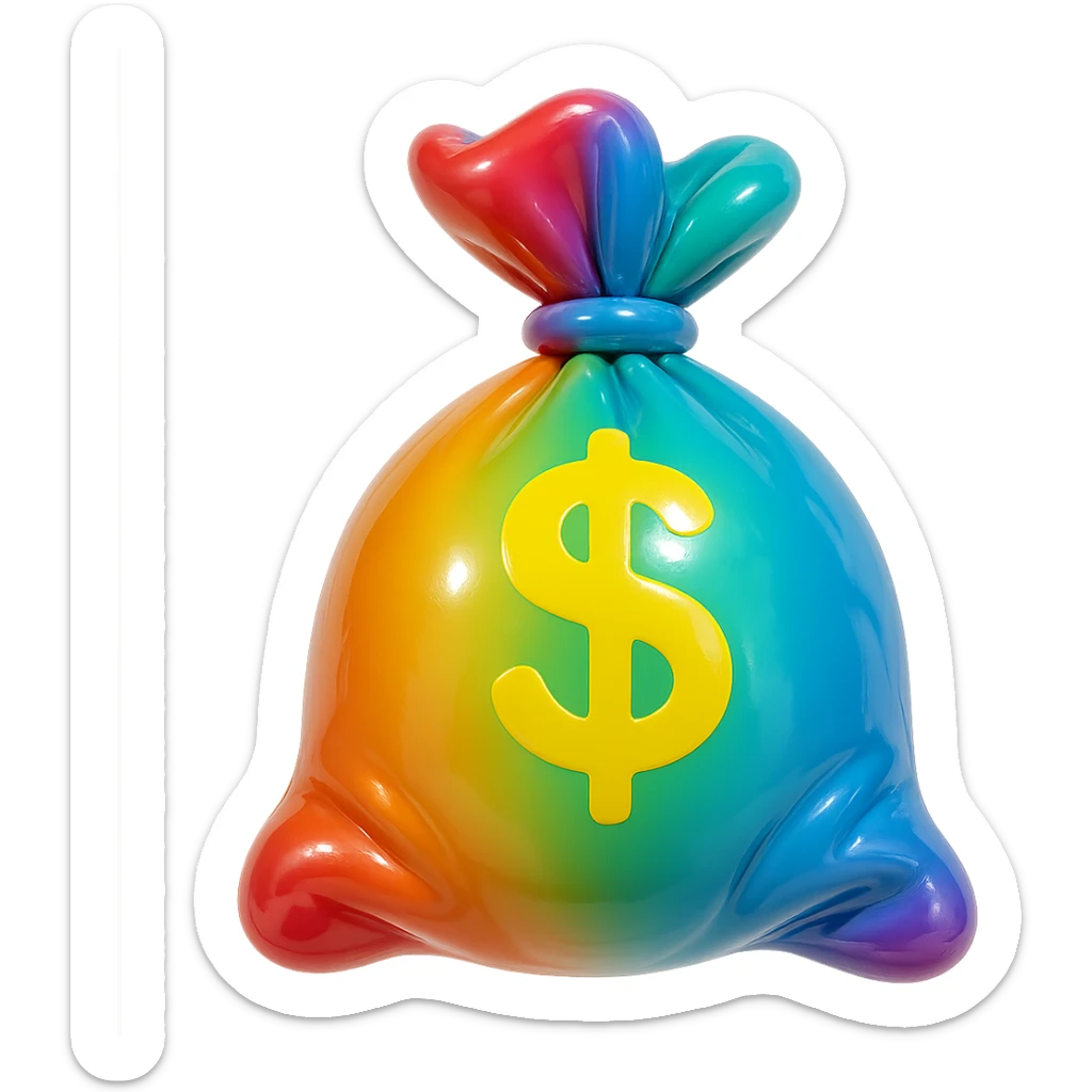 money bag sticker