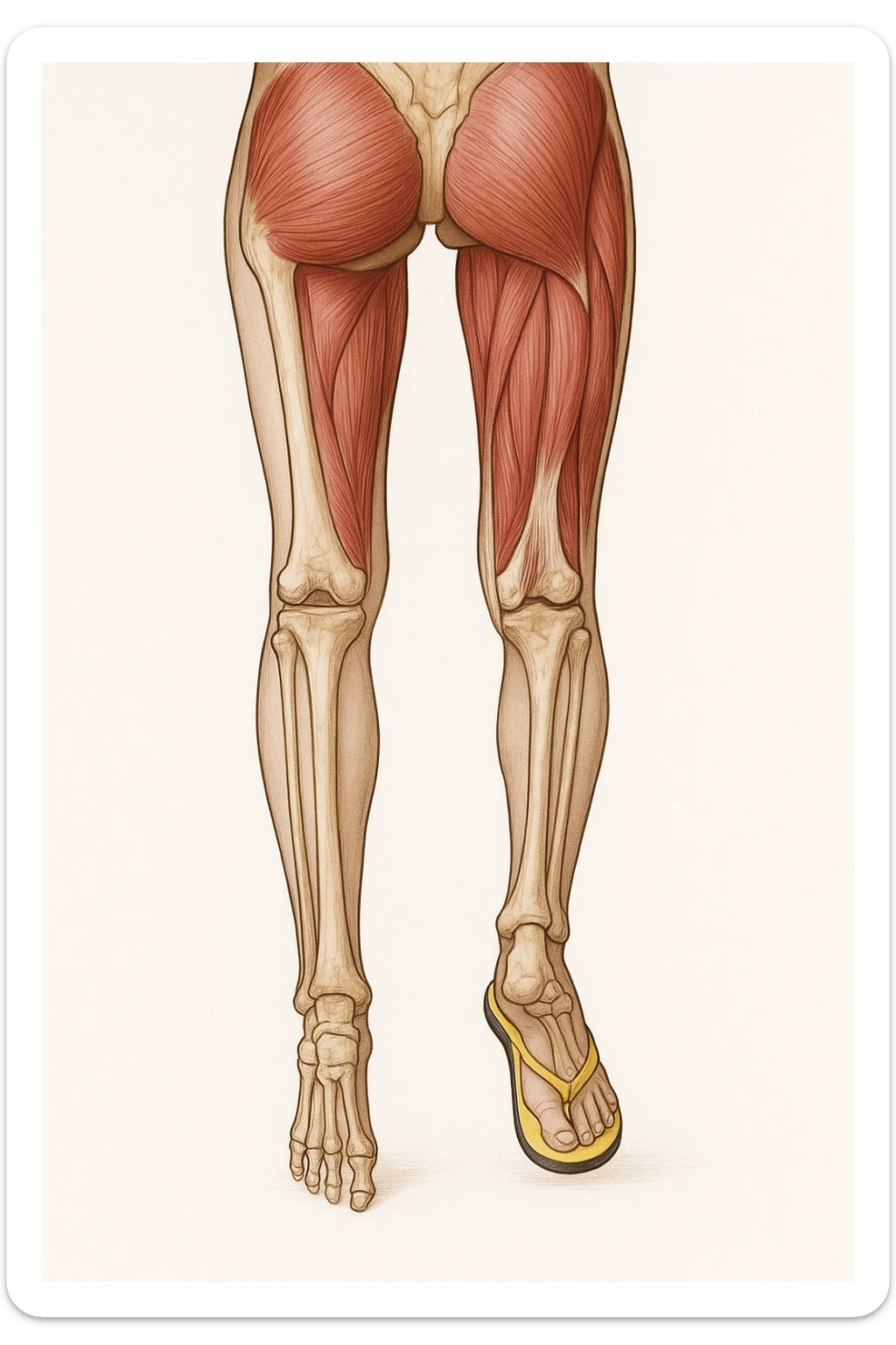 Dismetria versione anatomica sticker