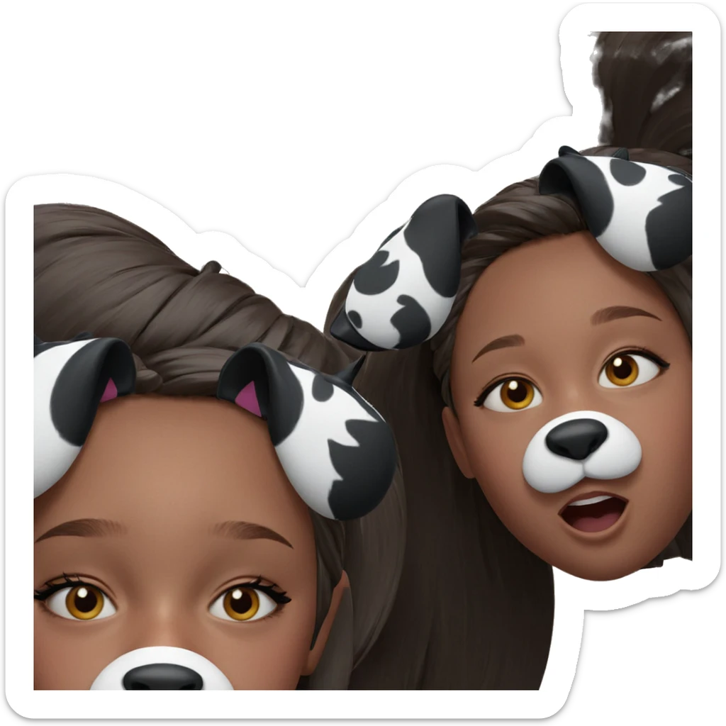 girls with animal ears sticker