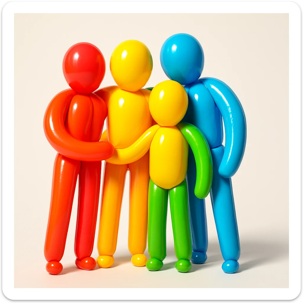 group of people sticker