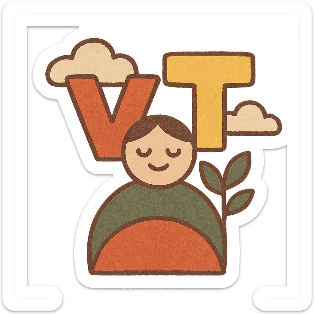 Vivatech themed icon, geometric shapes, bold colors, simple, digital look sticker