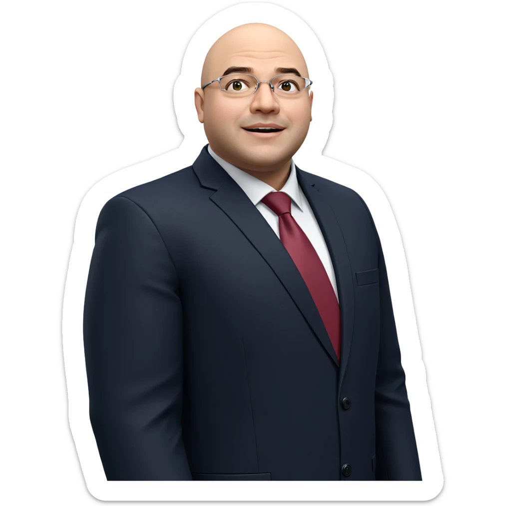 formal portrait of a man sticker