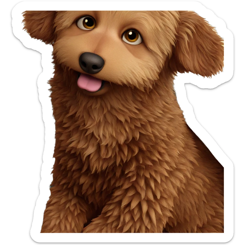 curious animal gazing forward sticker