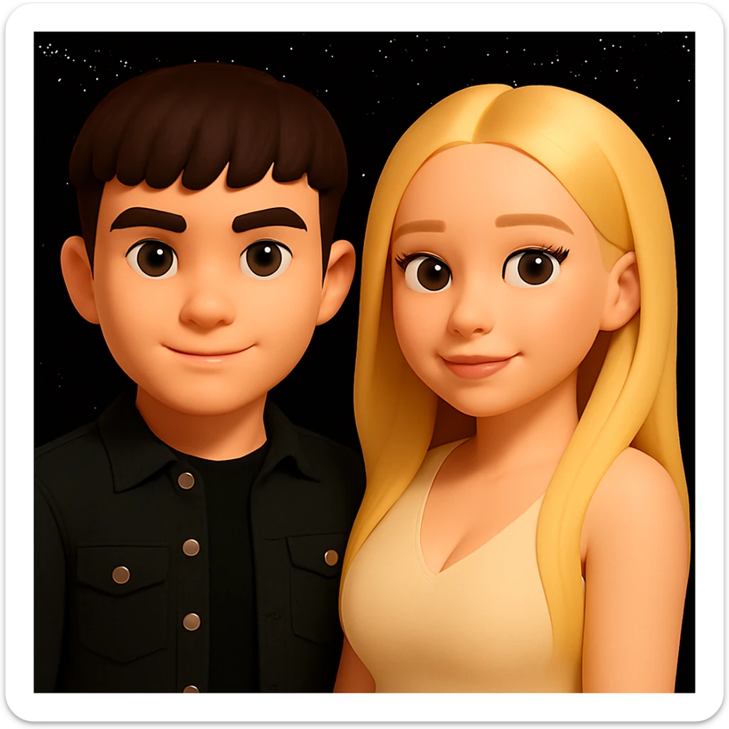 Make the upper body of the girl slightly more voluminous for a more balanced silhouette, while preserving the overall look and style of a 3D emoji. Maintain the 3D emoji style characteristics in the edit. sticker