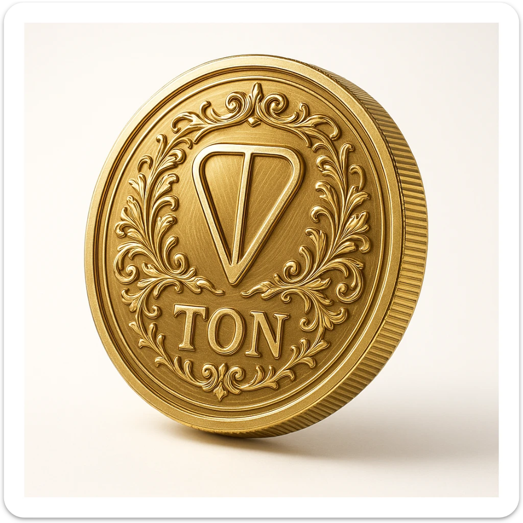 Ton coin монетка  sticker