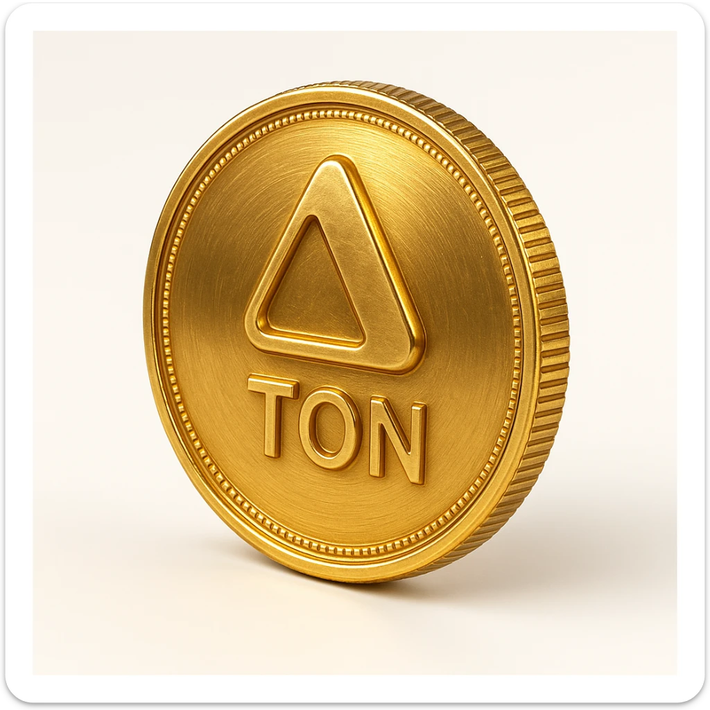 Ton coin монетка  sticker