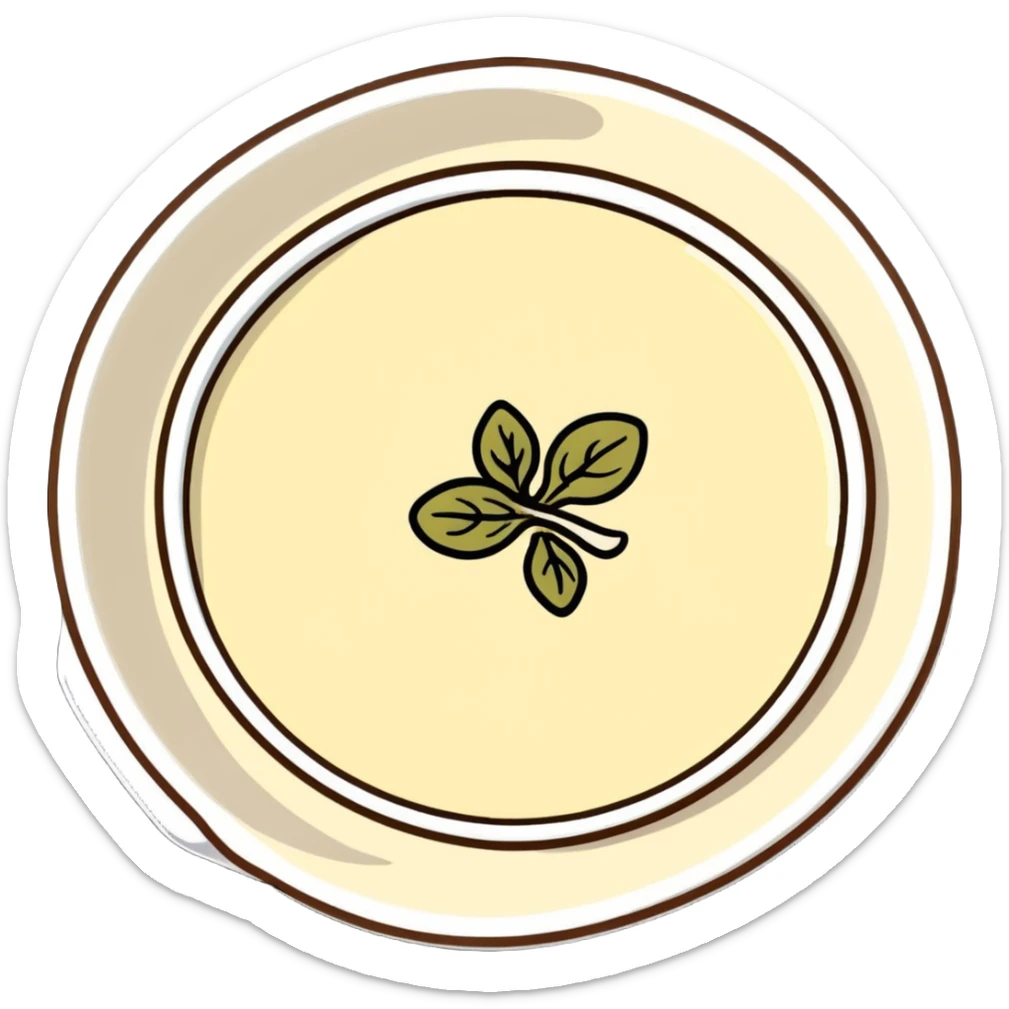 creamy alioli sauce in a small dish with garlic cloves nearby sticker