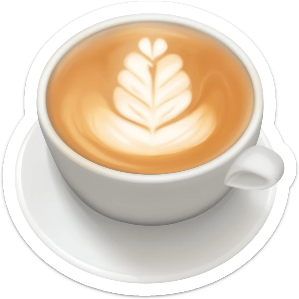 Churro latte sticker