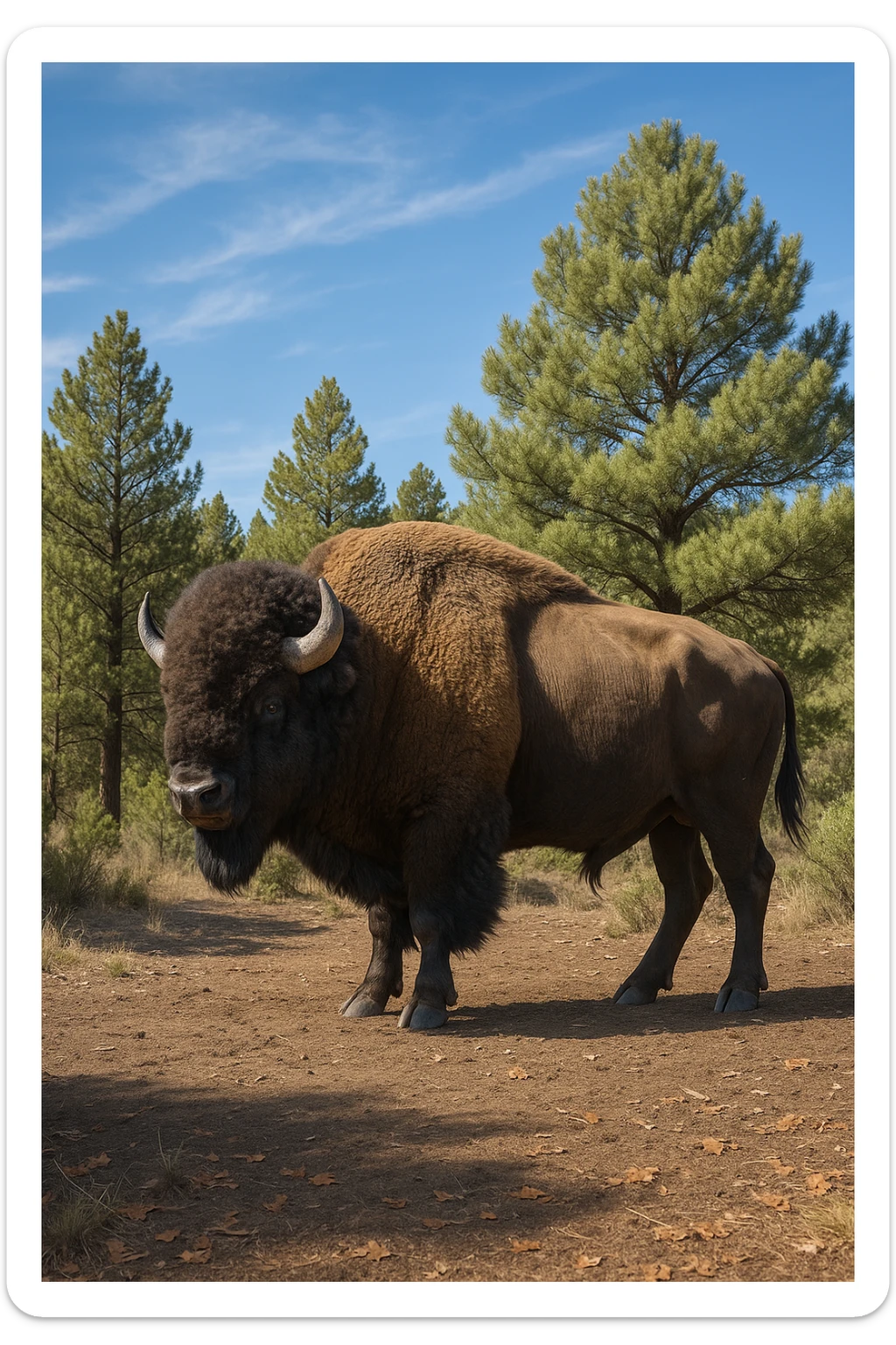 Bison sticker
