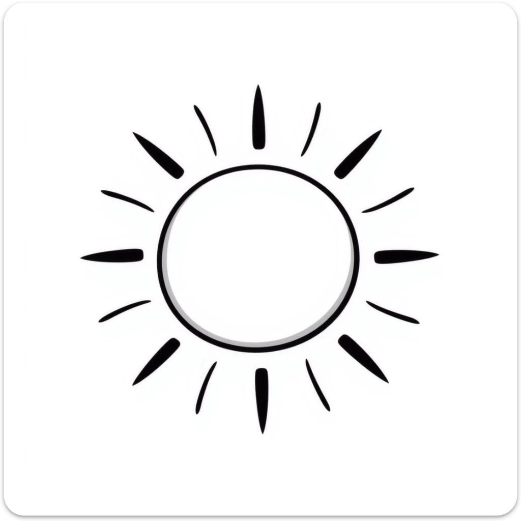 Sun sticker