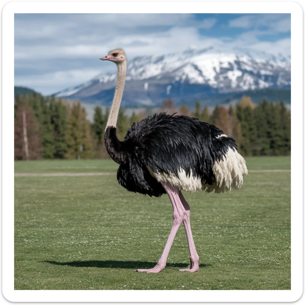 Ostrich sticker