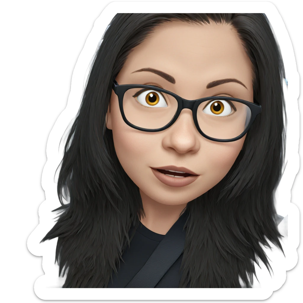 girl in car interior sticker