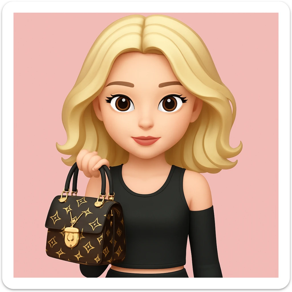 Add a soft pink background behind the girl, keeping the rest of the image unchanged, in a gentle and subtle manner. sticker