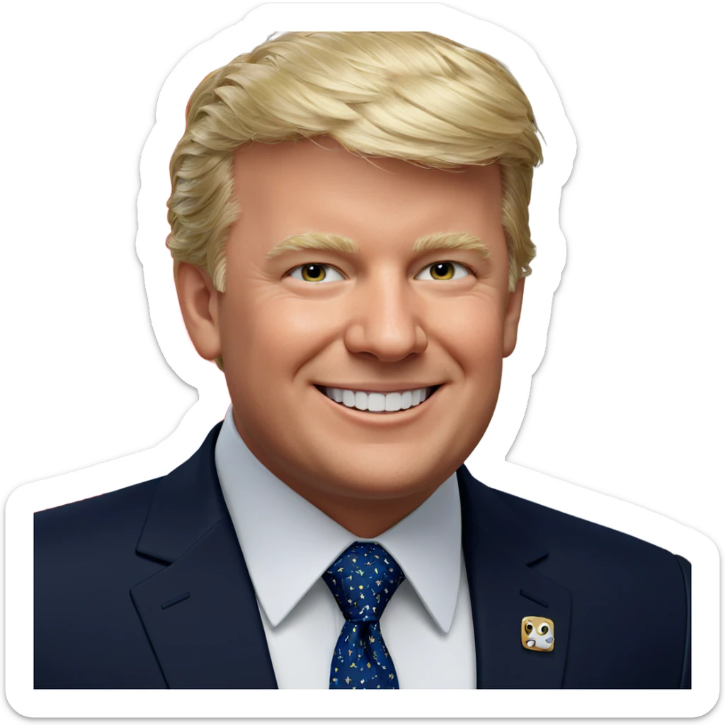 smiling boy in formal attire sticker