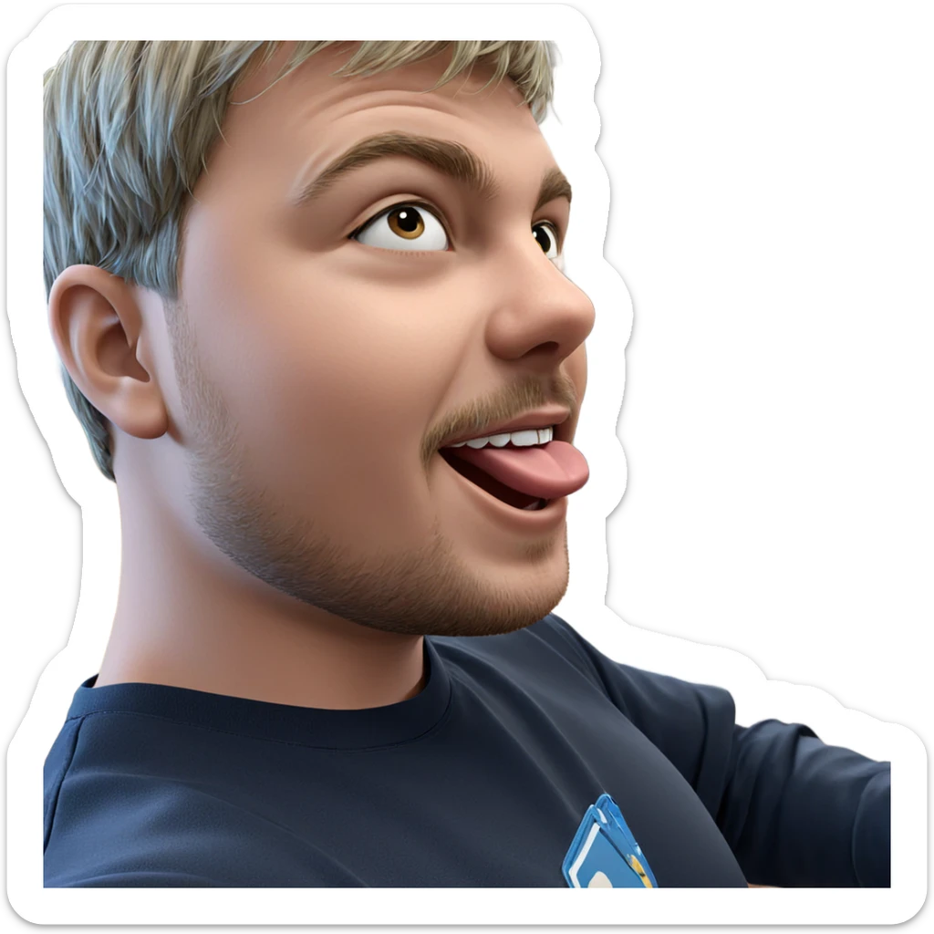 boys having fun indoors sticker