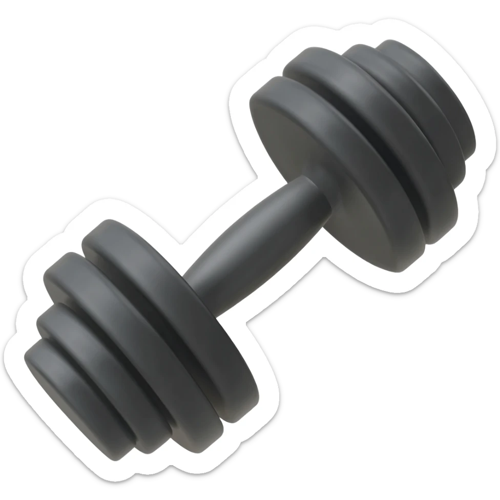 dumbbell sticker
