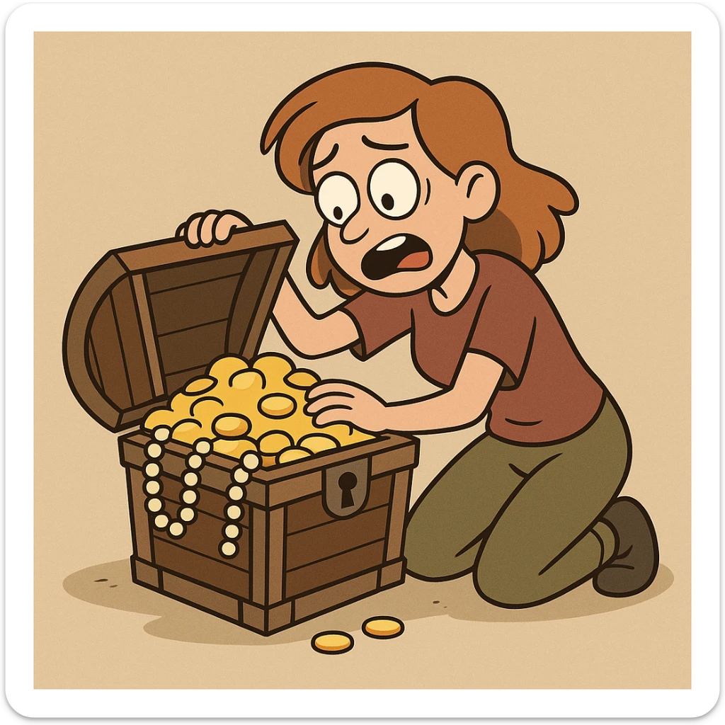 treasure chest sticker