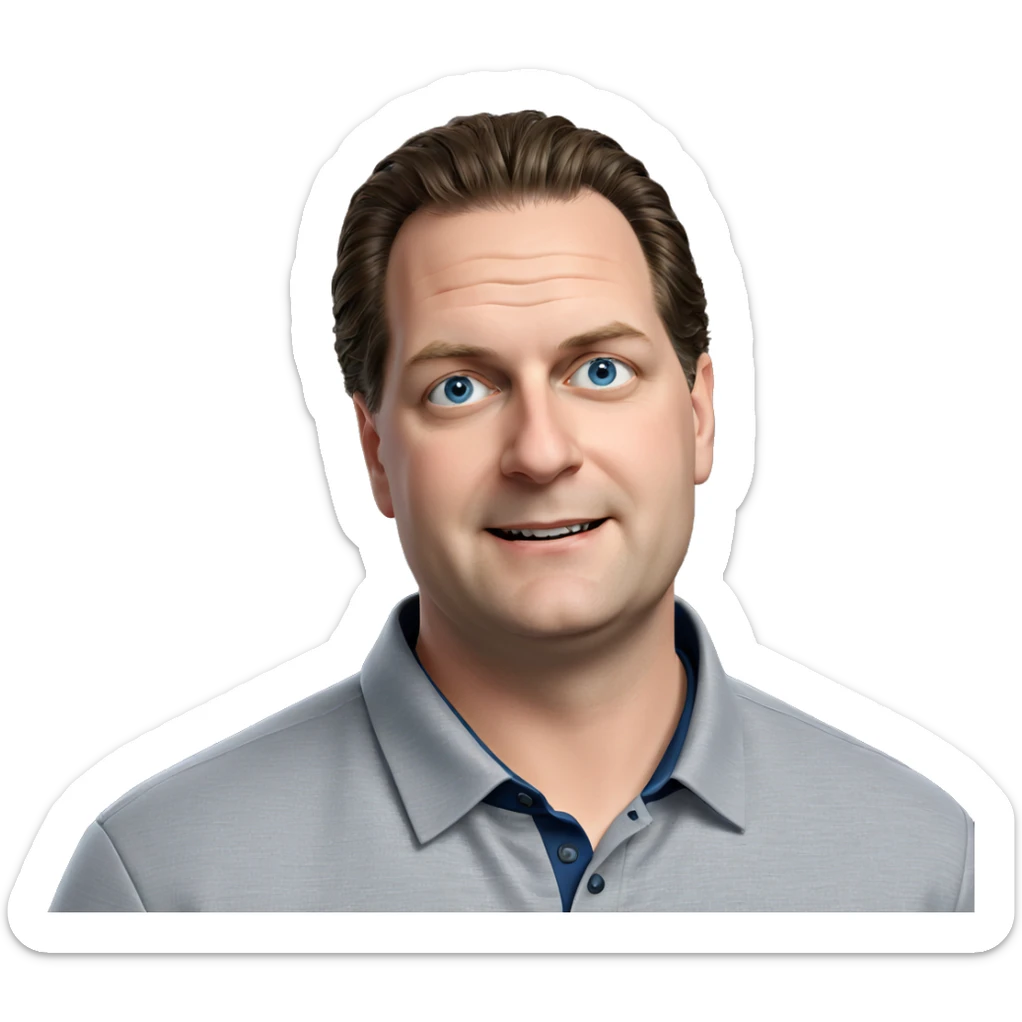 smiling boy with blue eyes sticker