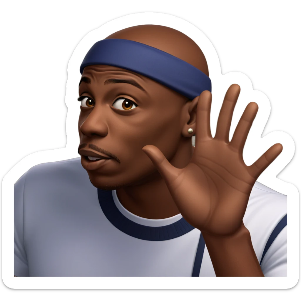 dark-skinned male in white shirt sticker