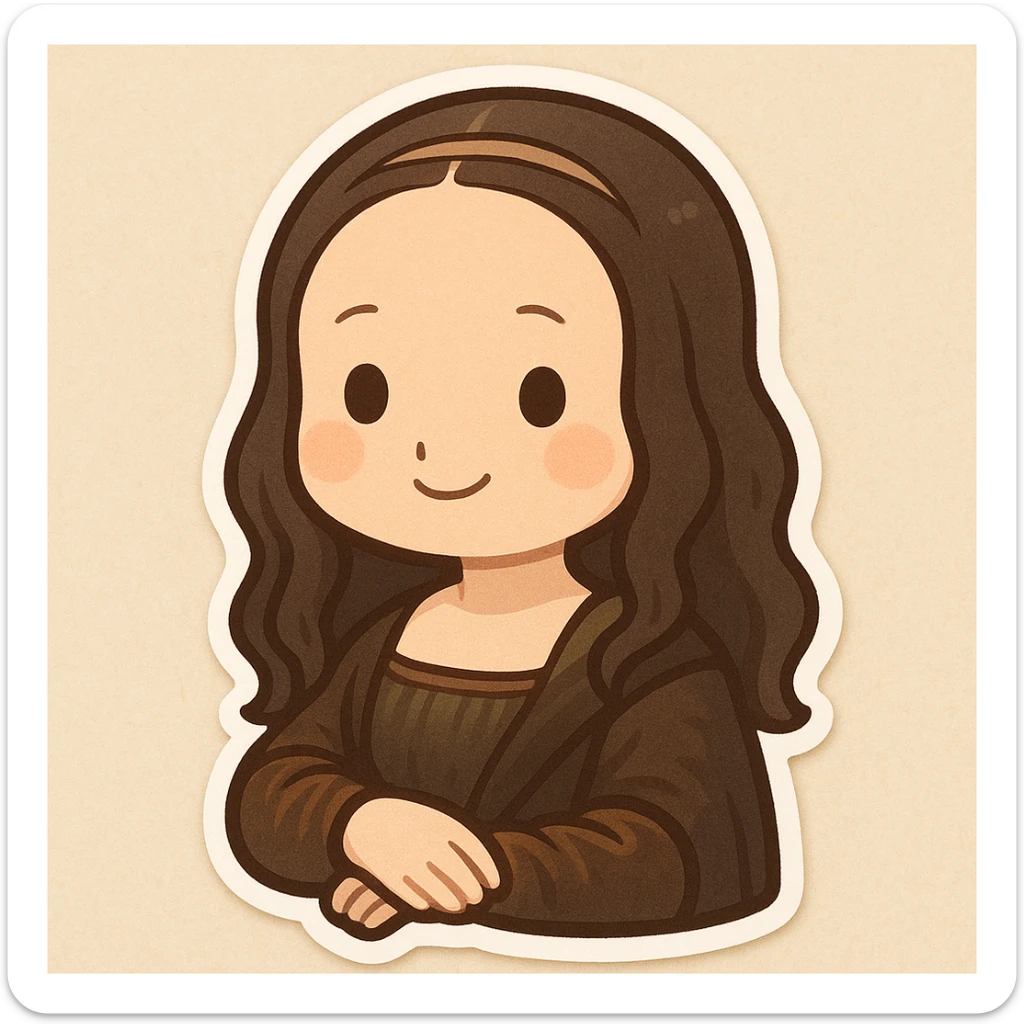 mona lisa sticker