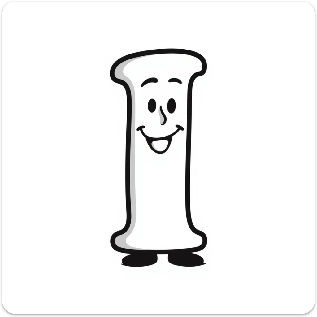 The letter i sticker