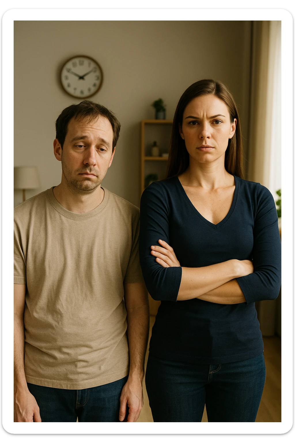 uomo senza energia maschile, uomo che manca di polso, e in famiglia comanda la moglie sticker