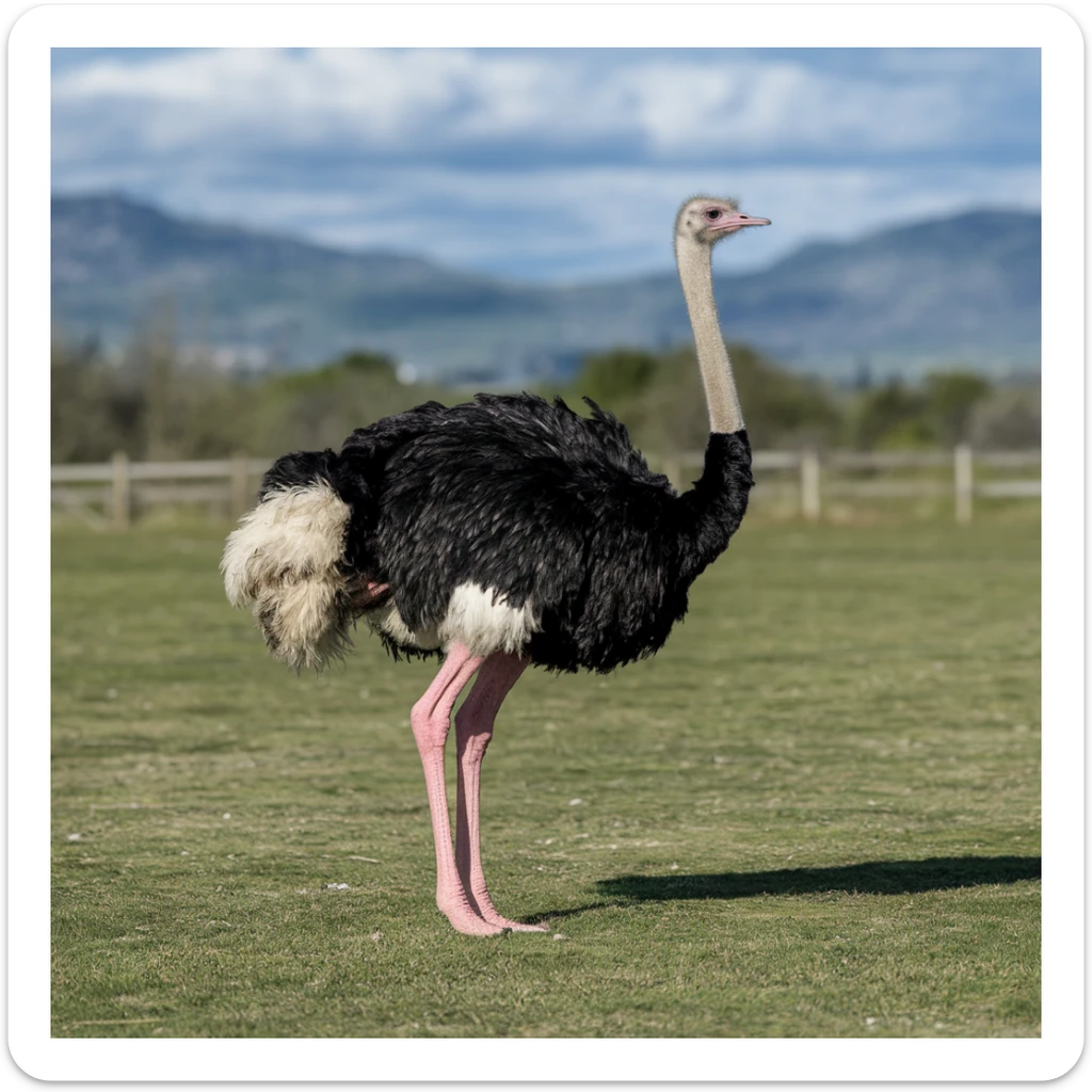 Ostrich sticker