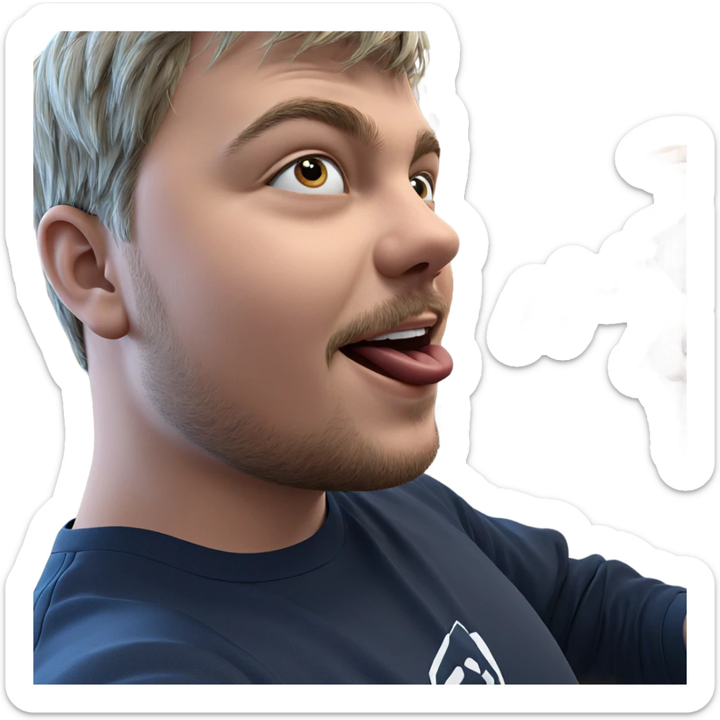 boys having fun indoors sticker