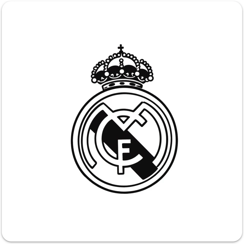 Real Madrid logo sticker