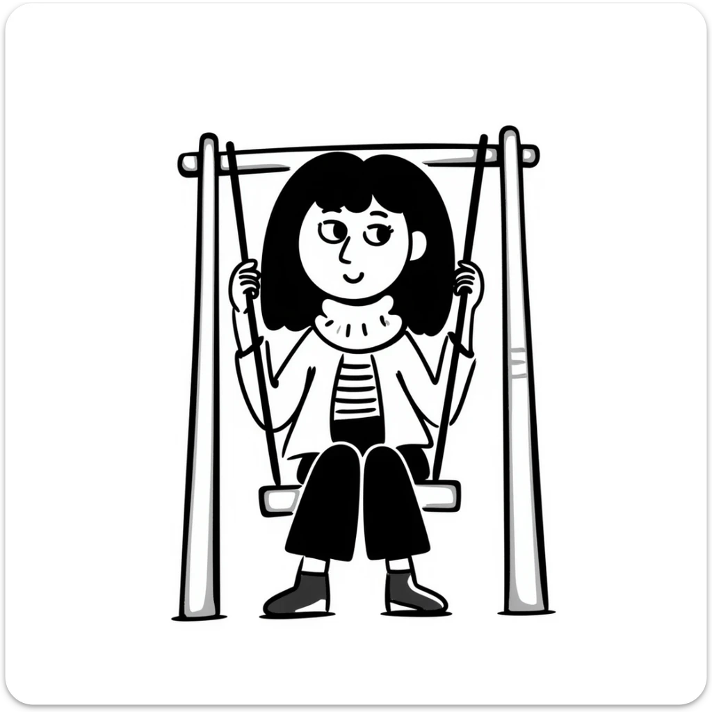 blonde girl with a lazy eye sticker