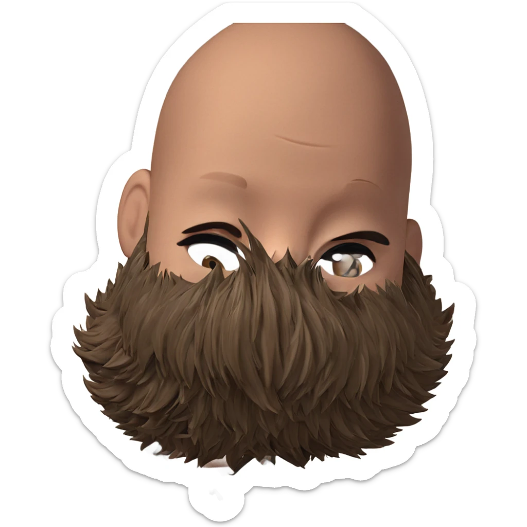 thoughtful boy with book sticker