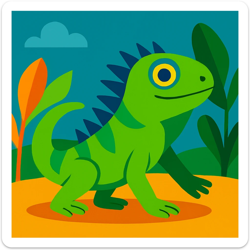 Iguana sticker