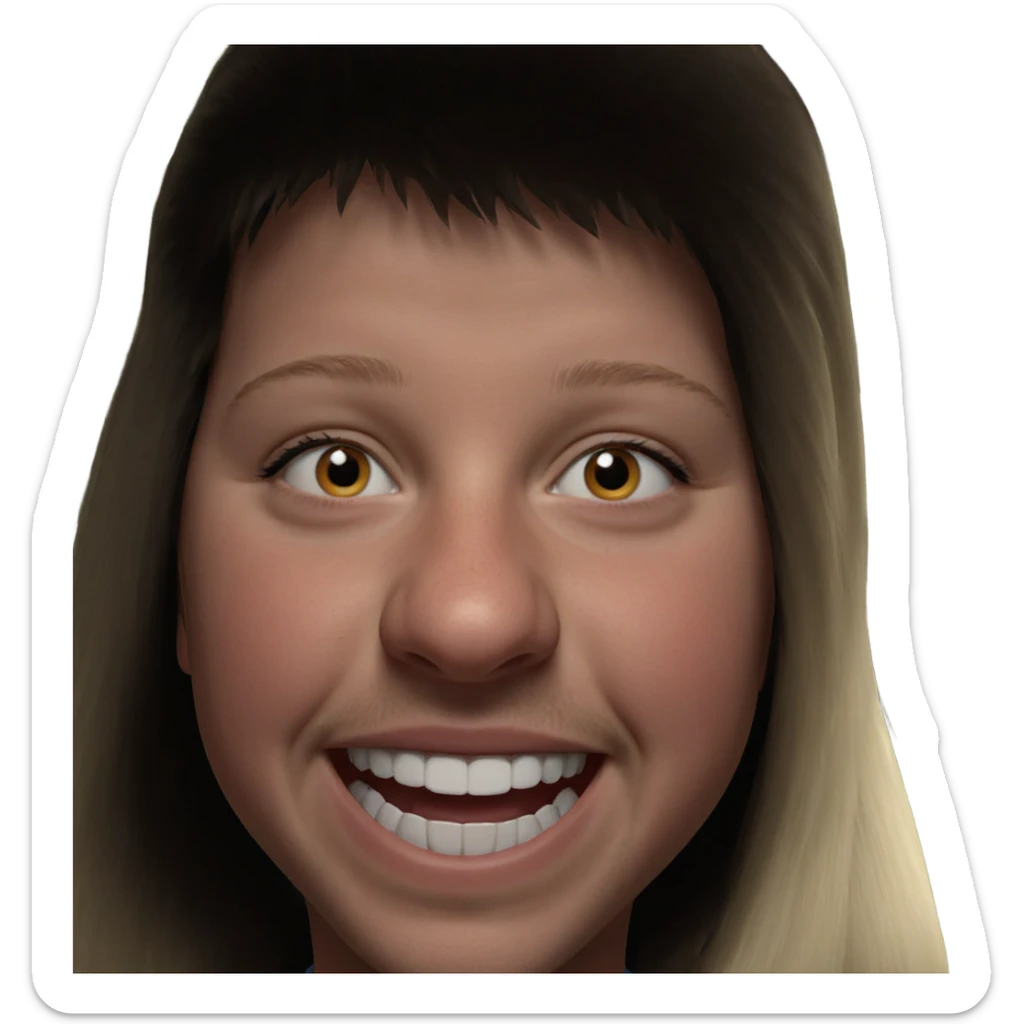 smiling boy portrait meme sticker