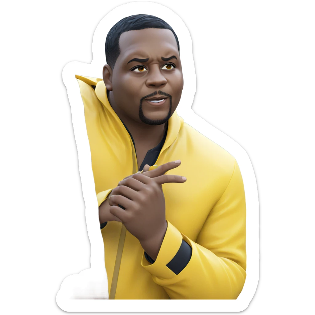 yellow raincoat boy meme sticker